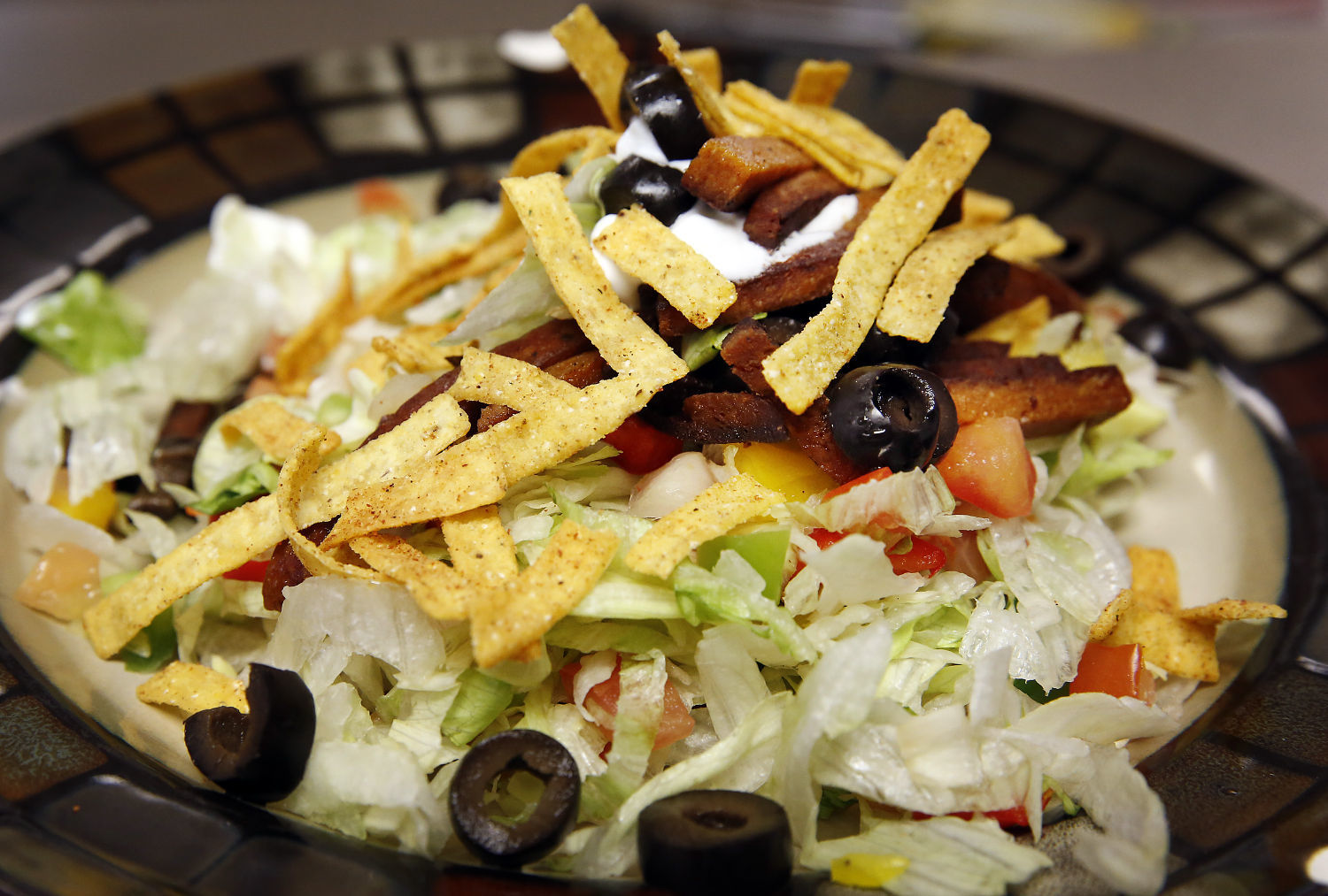 Spam taco salad